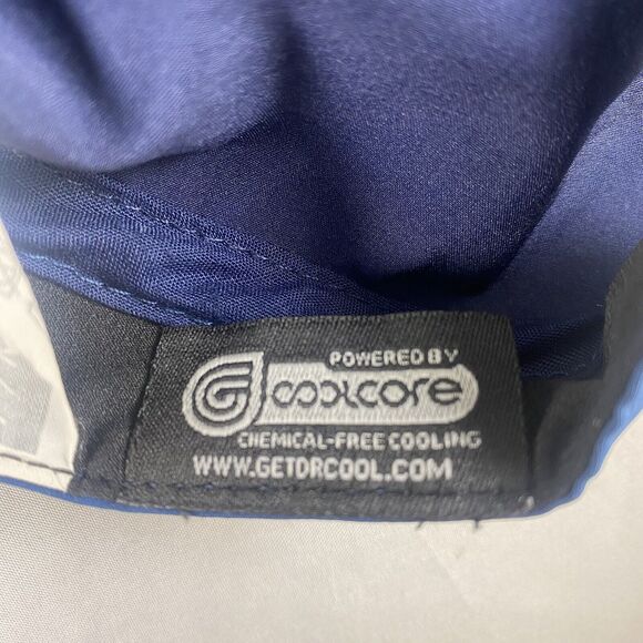 Dr Cool Hat Coolcore Cap Blue Lightweight Strapback Running Hiking Outdoor Fish - Picture 7 of 7